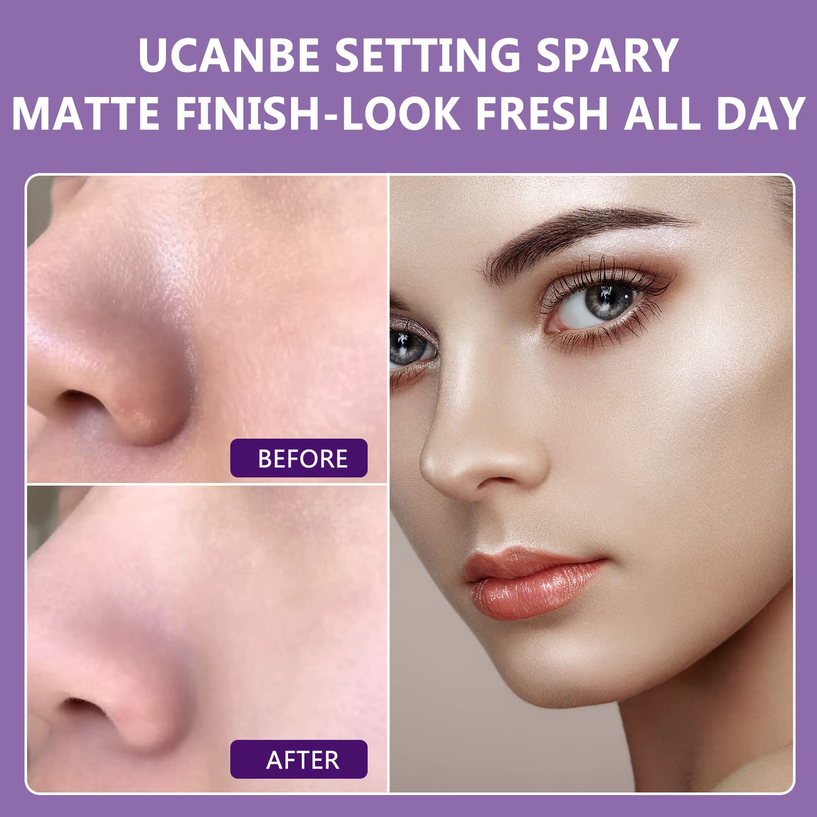 UCANBEMAKEUP primer y fijador en uno para maquillaje duradero.