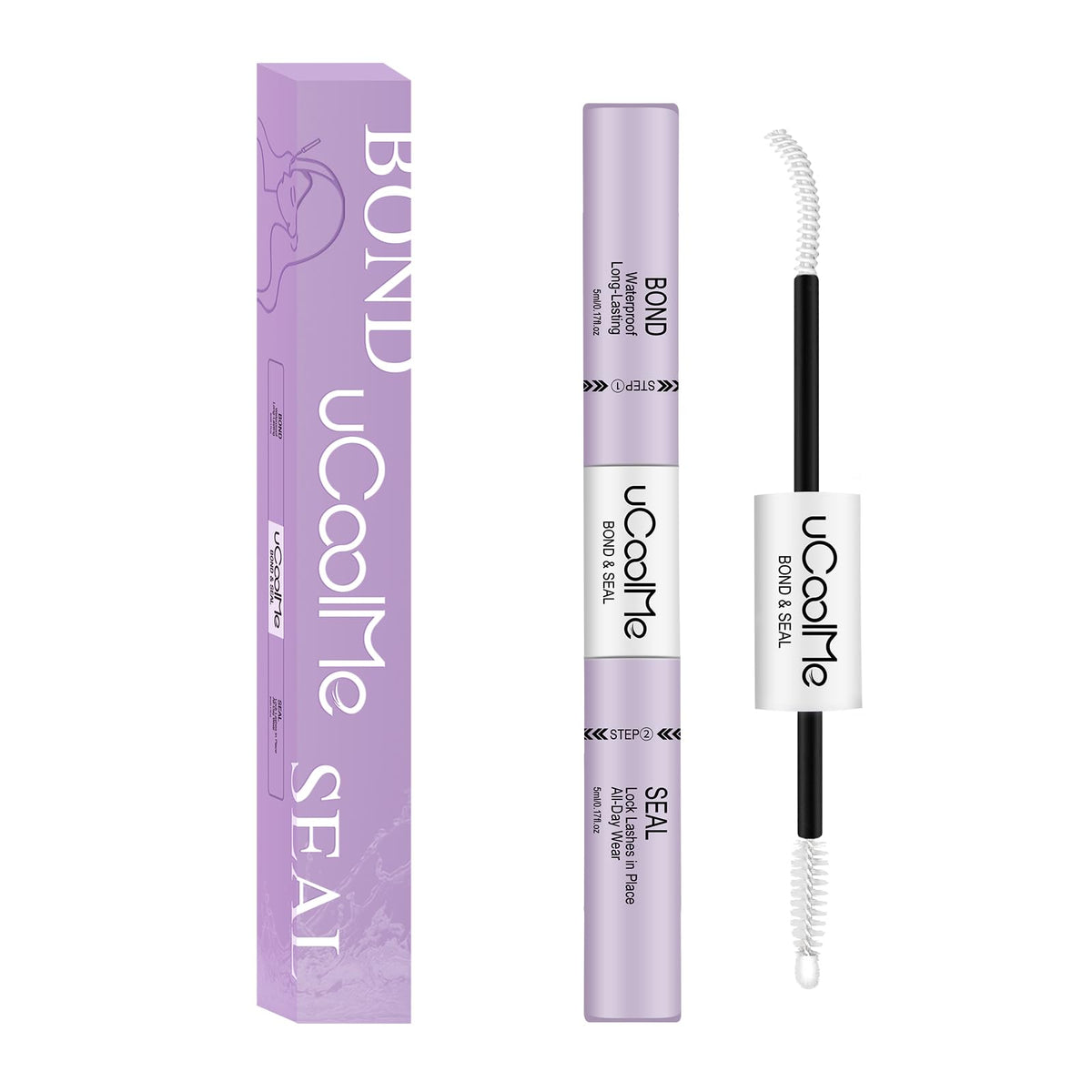 ucoolme adhesivo y sellante para pestañas: botella de 10 ml para fijación duradera