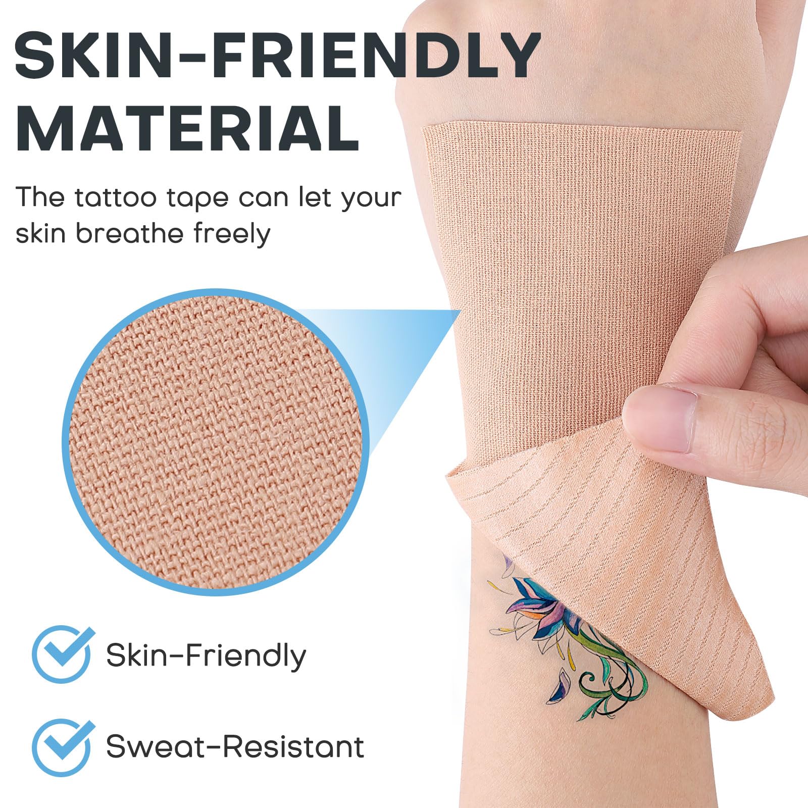 uddefineit cinta cobertura tatuaje corte personalizable para formas difíciles