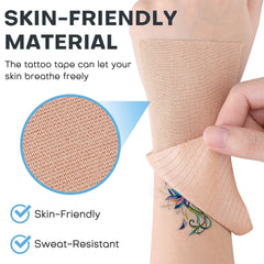 uddefineit cinta cobertura tatuaje corte personalizable para formas difíciles