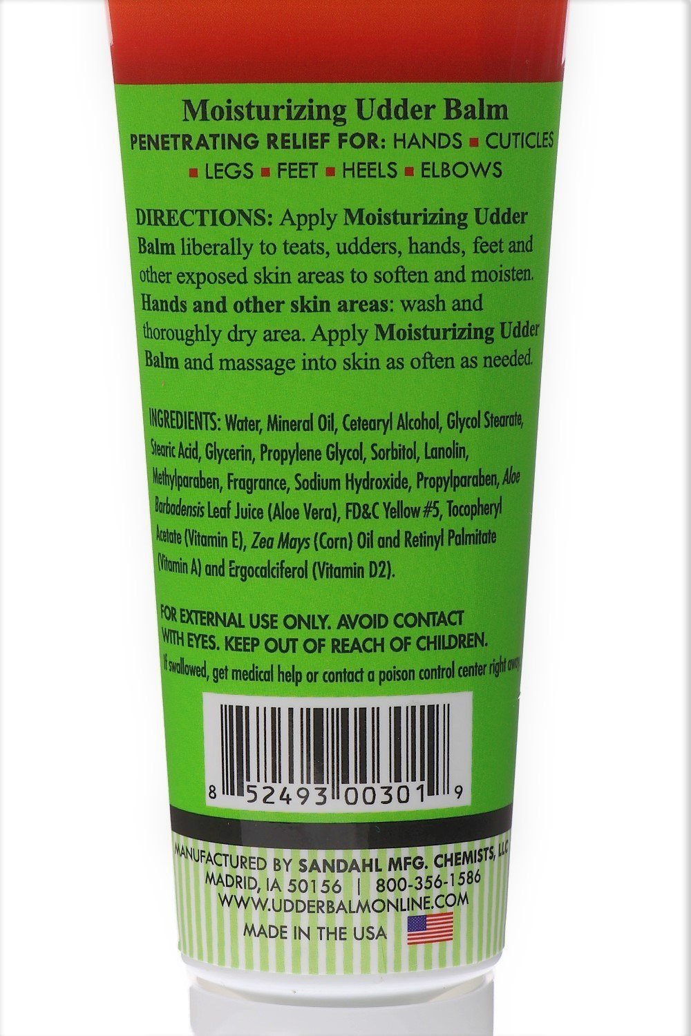 Udder Balm en uso diario: suaviza manos y piel expuesta al lavado.
