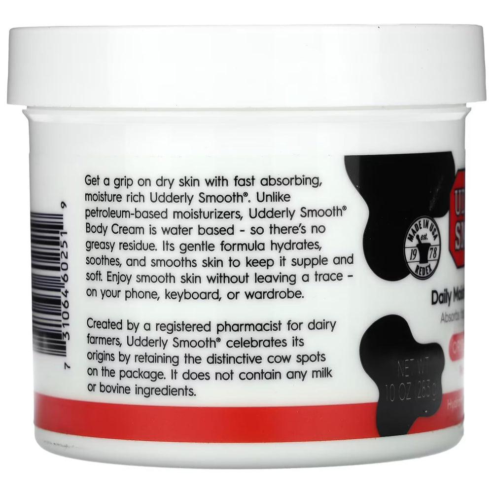 Piel seca suave gracias a Udderly Smooth para codos y áreas ásperas