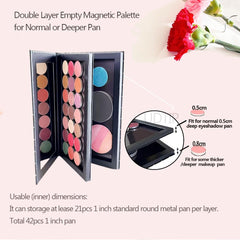 UDTIP capacidad para 42 sombras de 1 pulgada en dos capas ordenadas