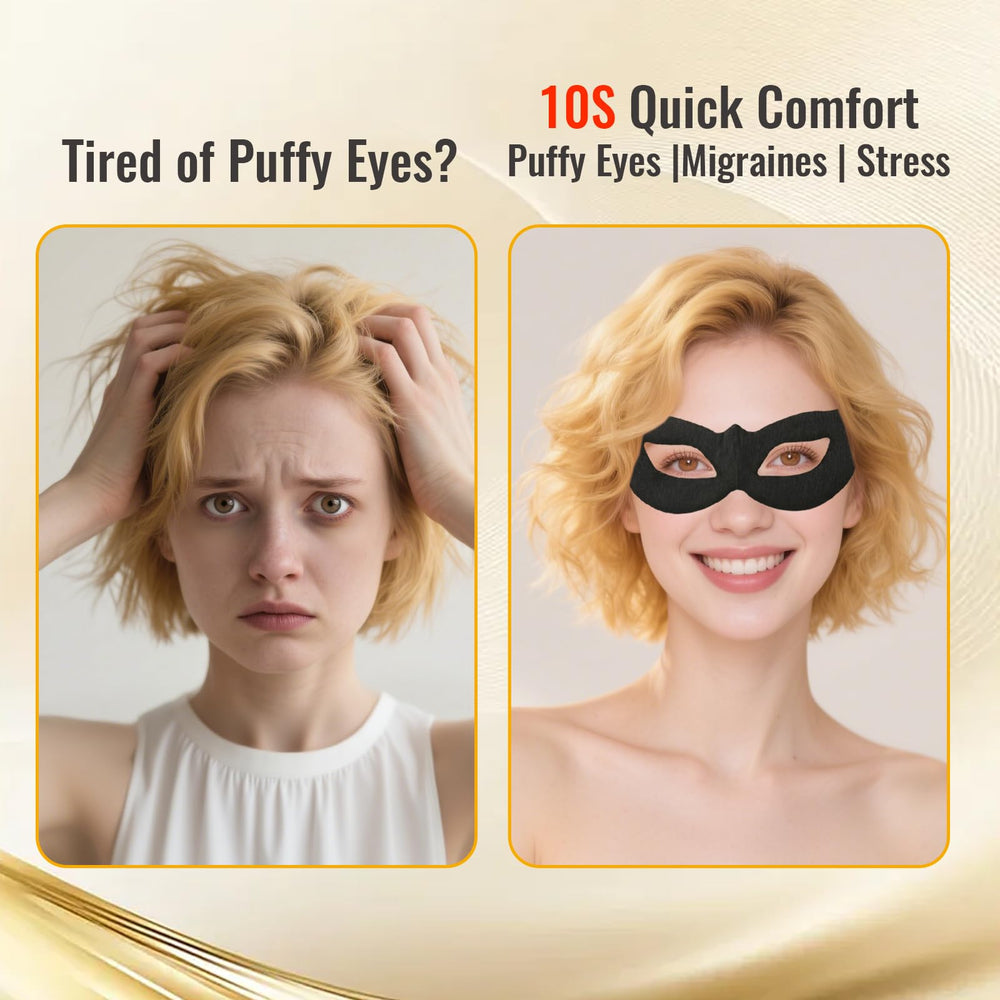 Mascarilla ocular UEF con hidrogel para hidratación suave.