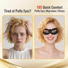 Mascarilla ocular UEF con hidrogel para hidratación suave.