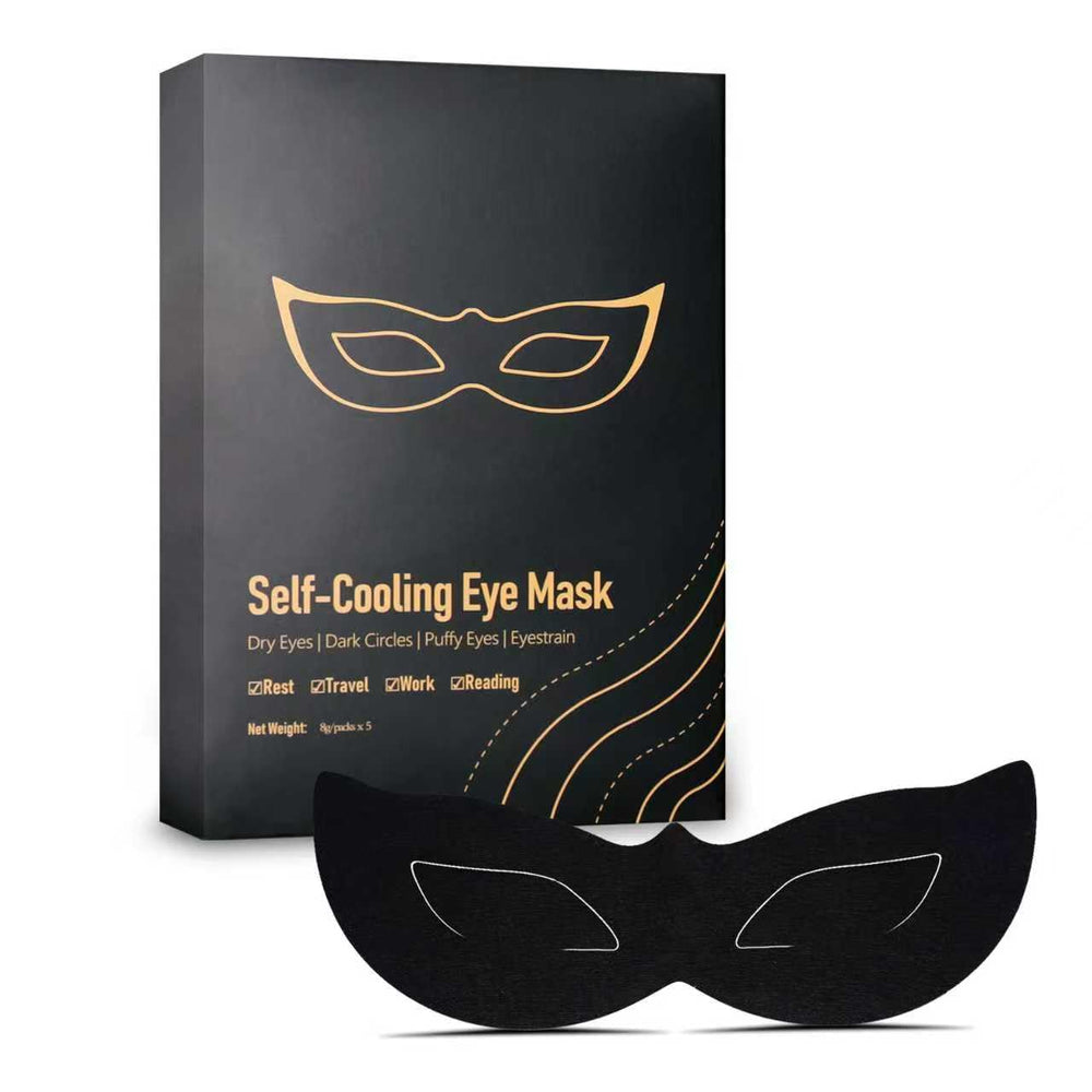 Mascarilla ocular UEF en envase individual para viaje.