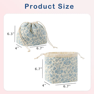 uekeboag bolsa cosmética floral, diseño coqueto y práctica para el día.