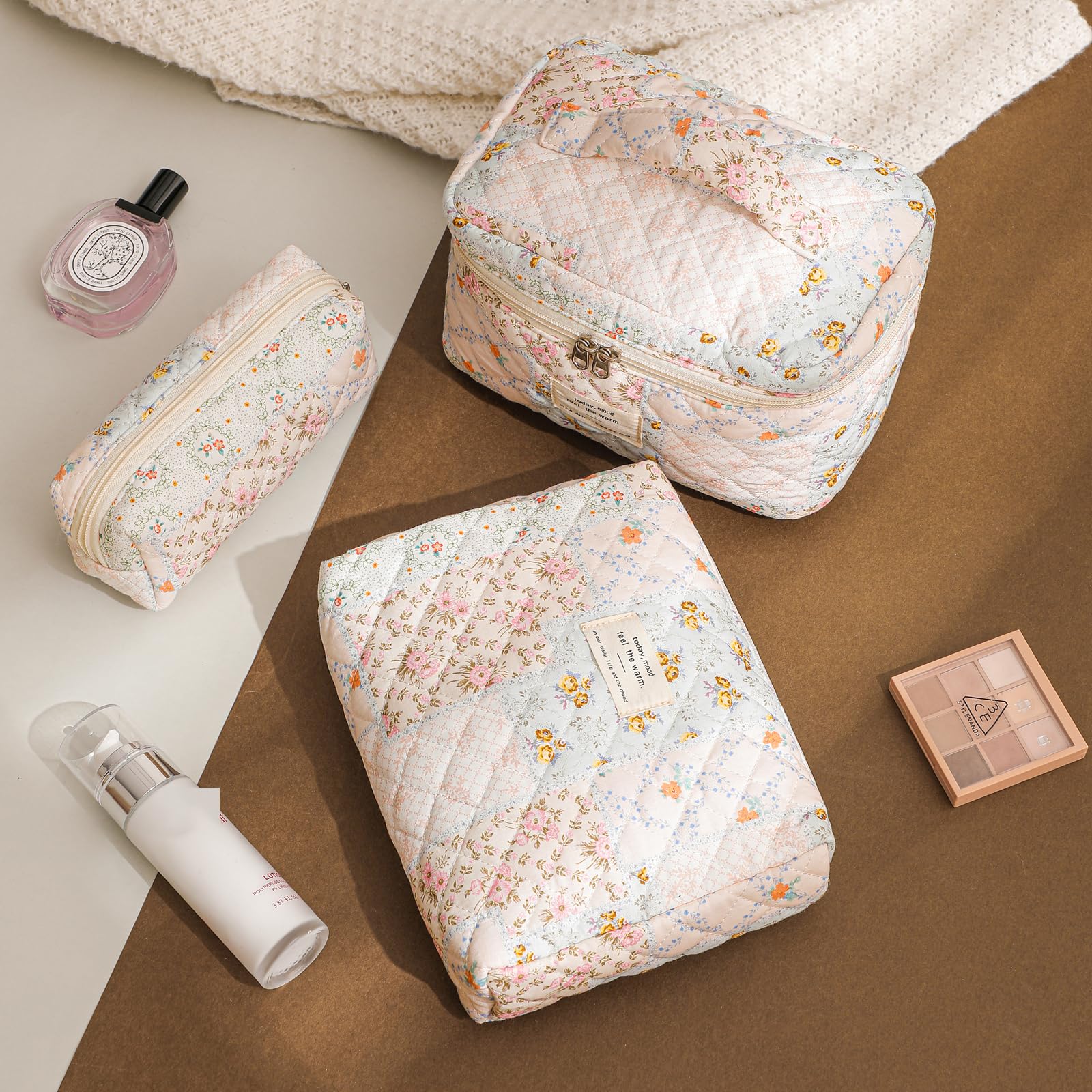 Bolsa de maquillaje ligera y duradera de uekeboag para viajar.