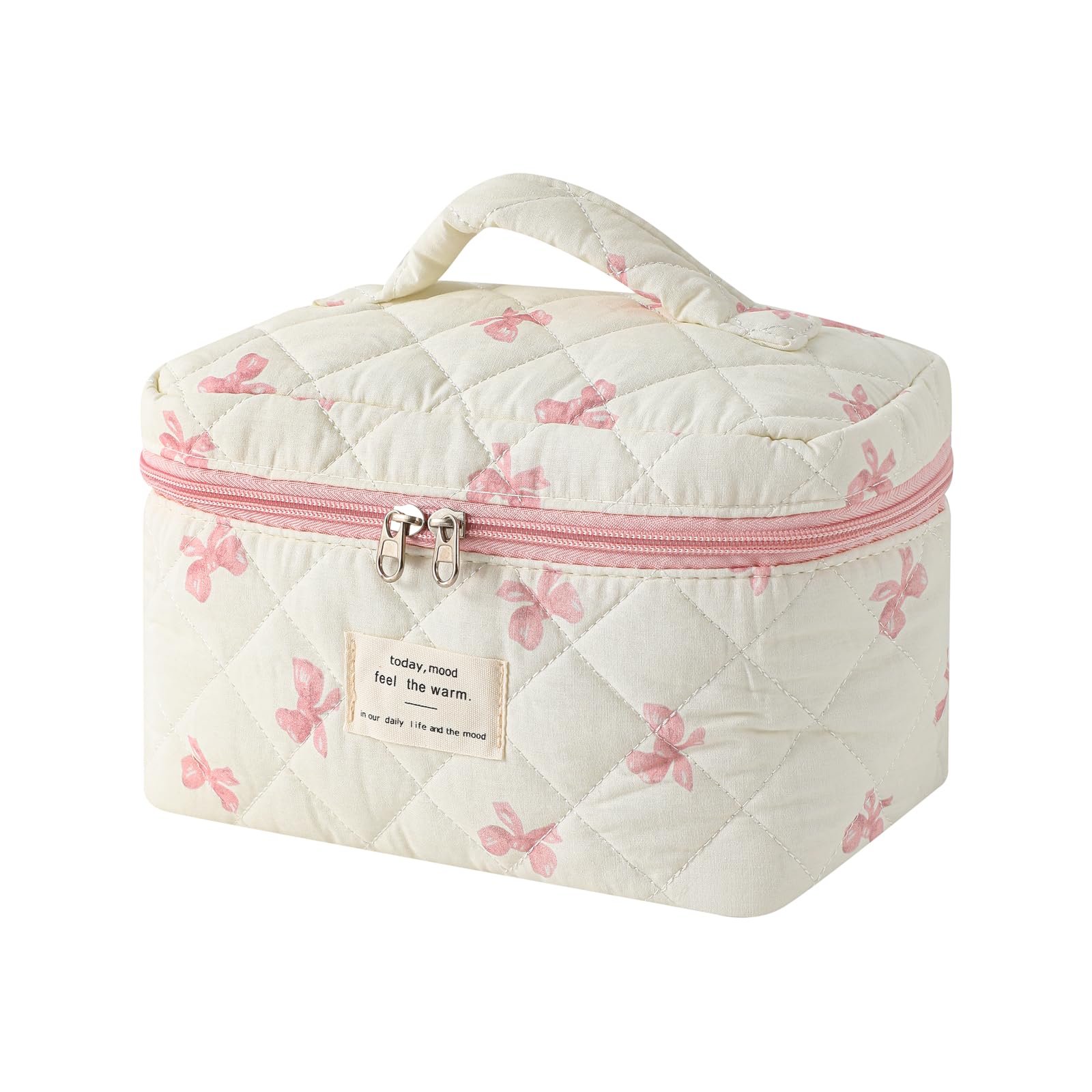 Bolsita de maquillaje uekeboag: gran tamaño, ideal para viaje y organización