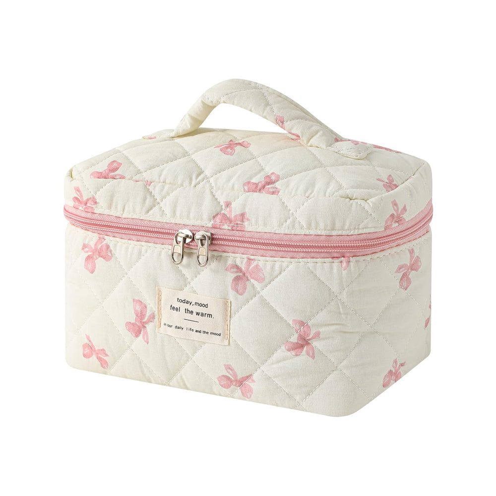 Bolsita de maquillaje uekeboag: gran tamaño, ideal para viaje y organización