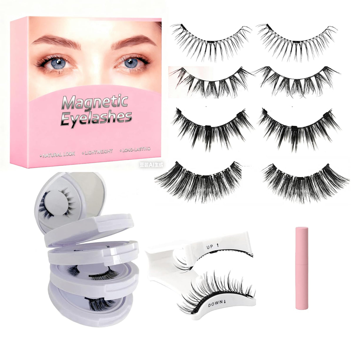 Ufardy pestanas magneticas naturales para un look suave y duradero