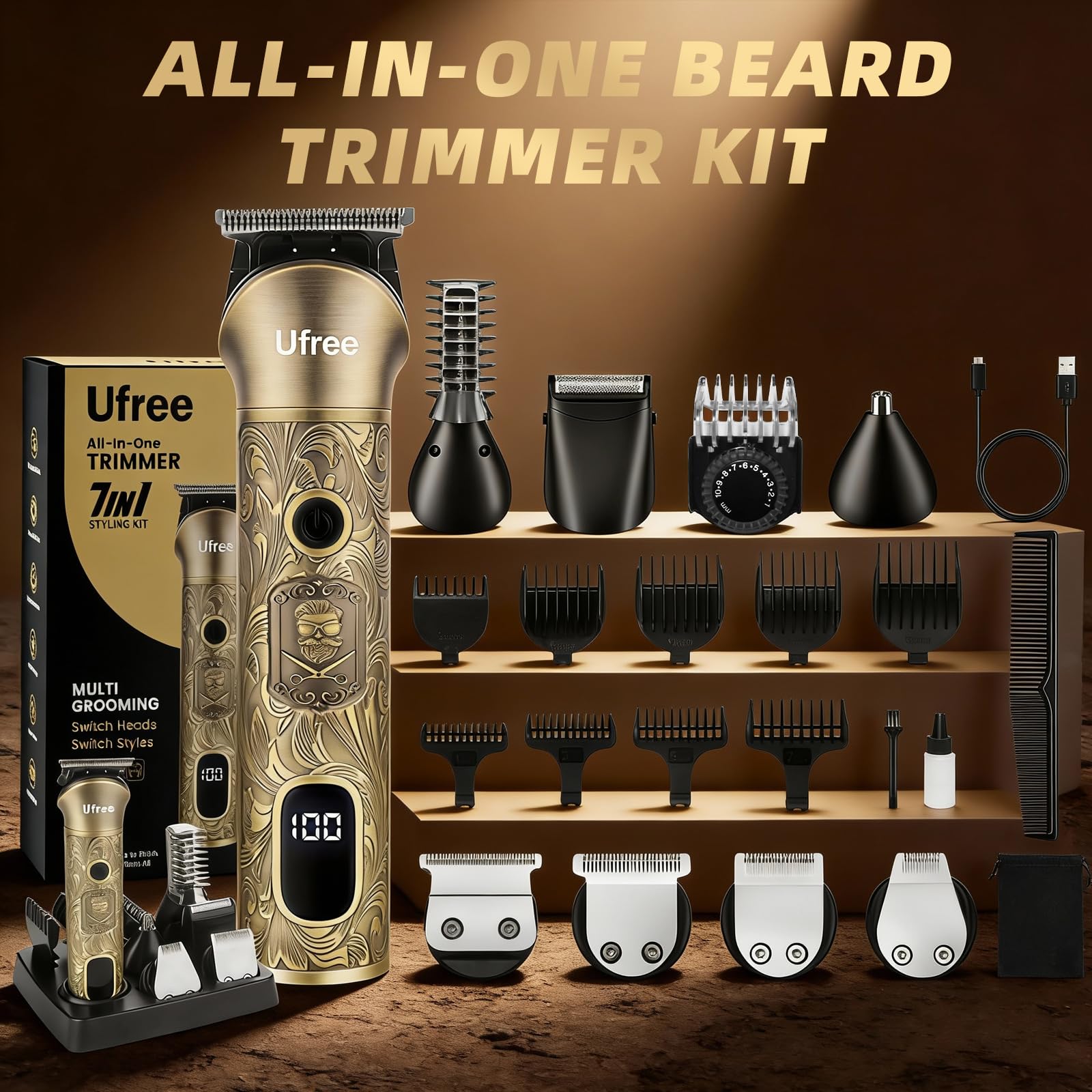 Ufree accesorios de grooming: kit completo para regalo práctico.