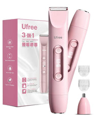 Ufree Bikini Trimmer con cabezales duales para grooming versátil en casa
