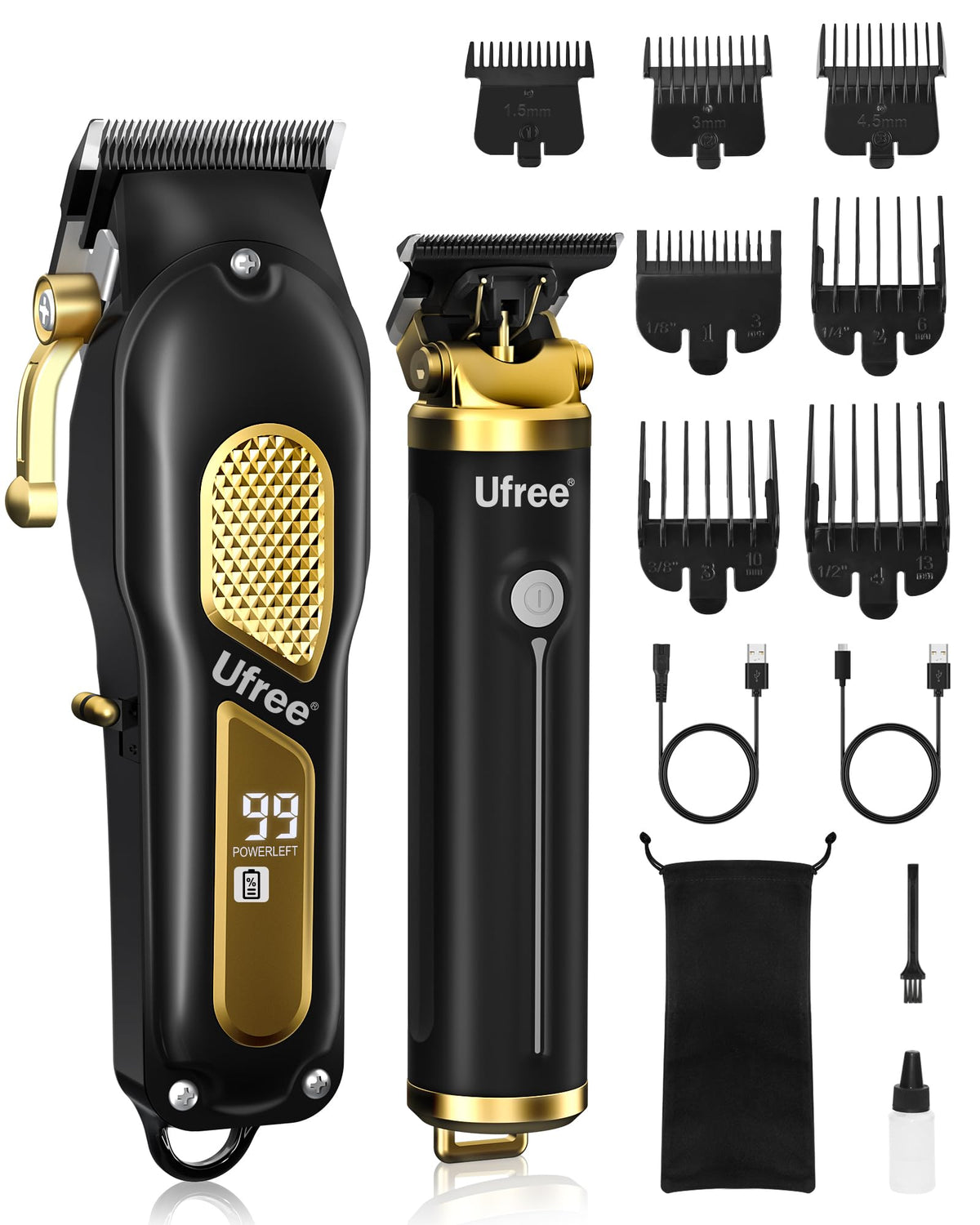 Ufree cortapelos inalambrico profesional para cortes suaves con motor potente