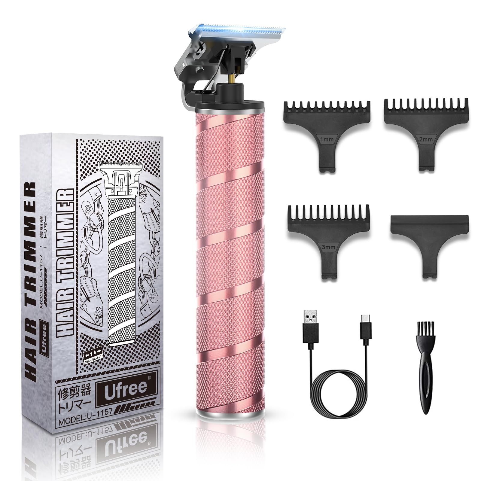 Cortapelos Ufree para mujer bikini rosado: corte cómodo y preciso.
