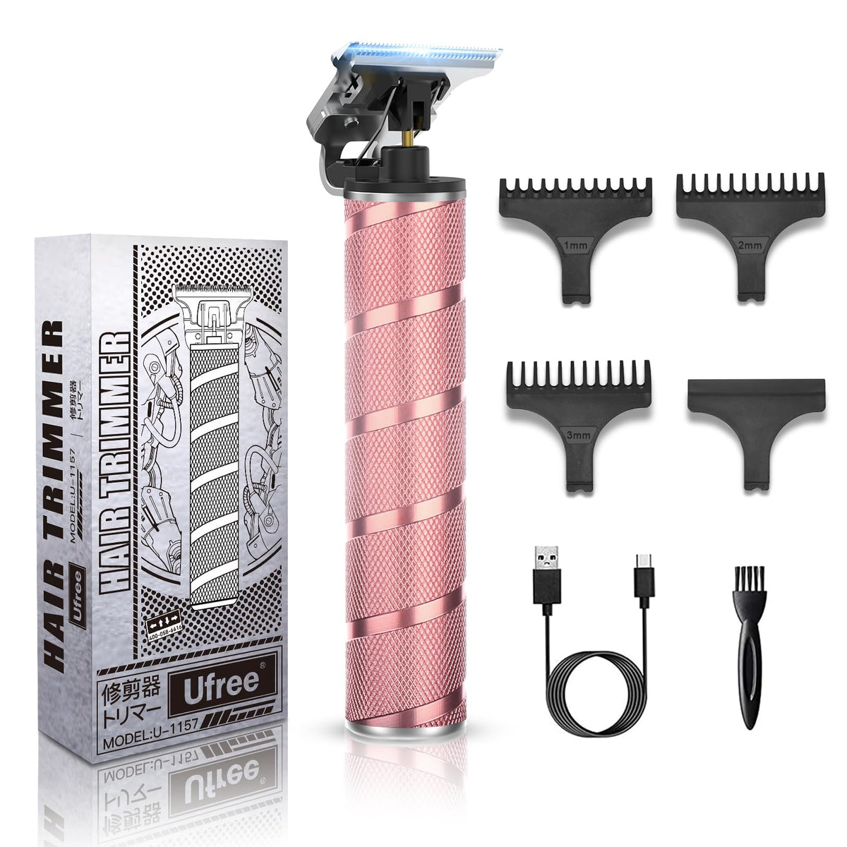 Cortapelos Ufree para mujer bikini rosado: corte cómodo y preciso.