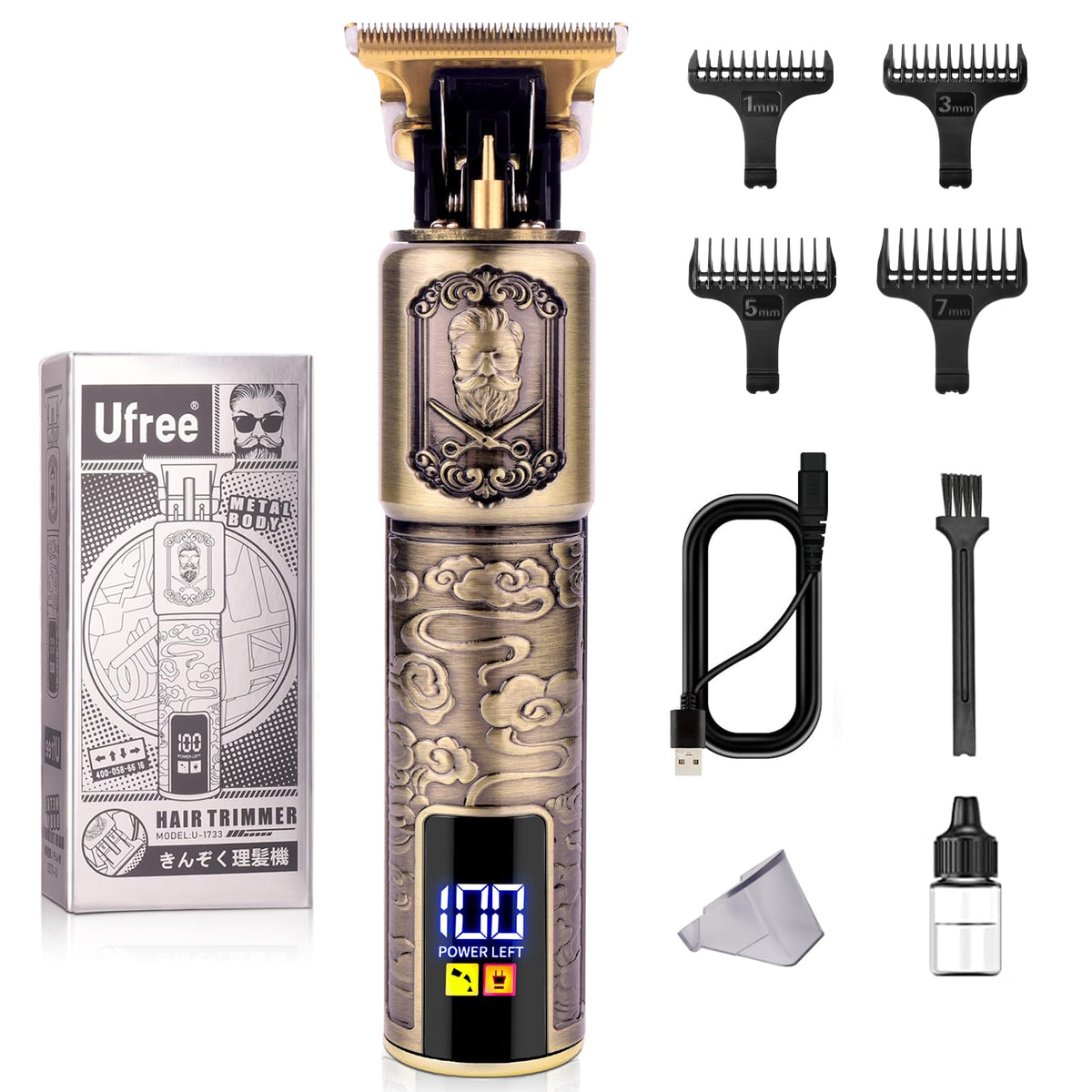 Ufree cuchilla T titanio precisa para un afeitado suave y cercano