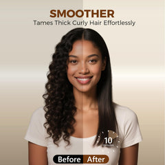 Ufree libera iones negativos para reducir el frizz y realzar el brillo.