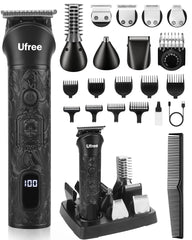 Ufree kit 7 en 1 barba y corte para un estilo preciso en casa.