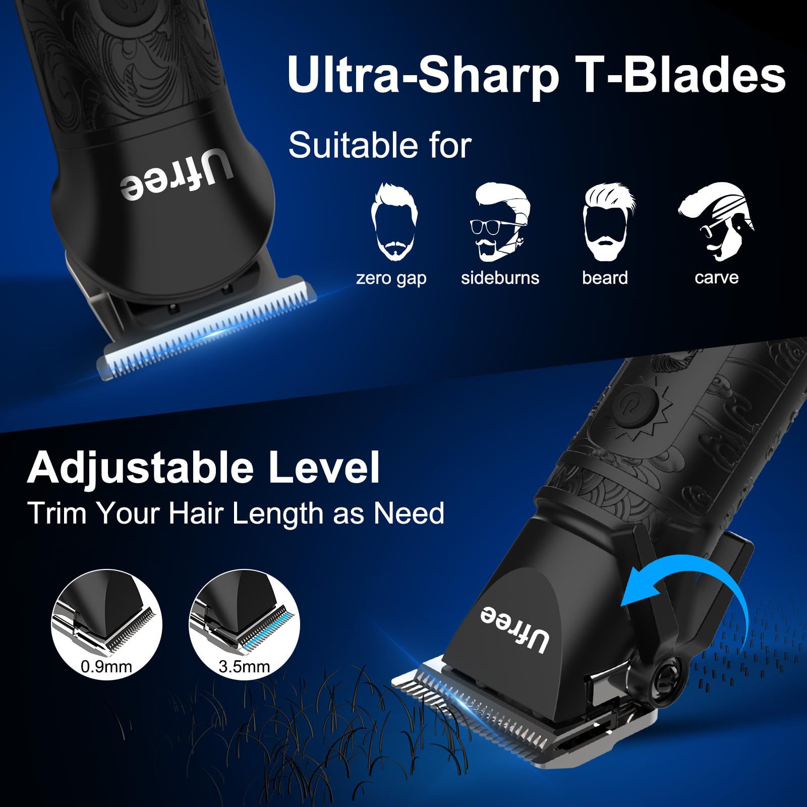 Ufree sistema 3 en 1: afeitado de nariz, barba y cabello.