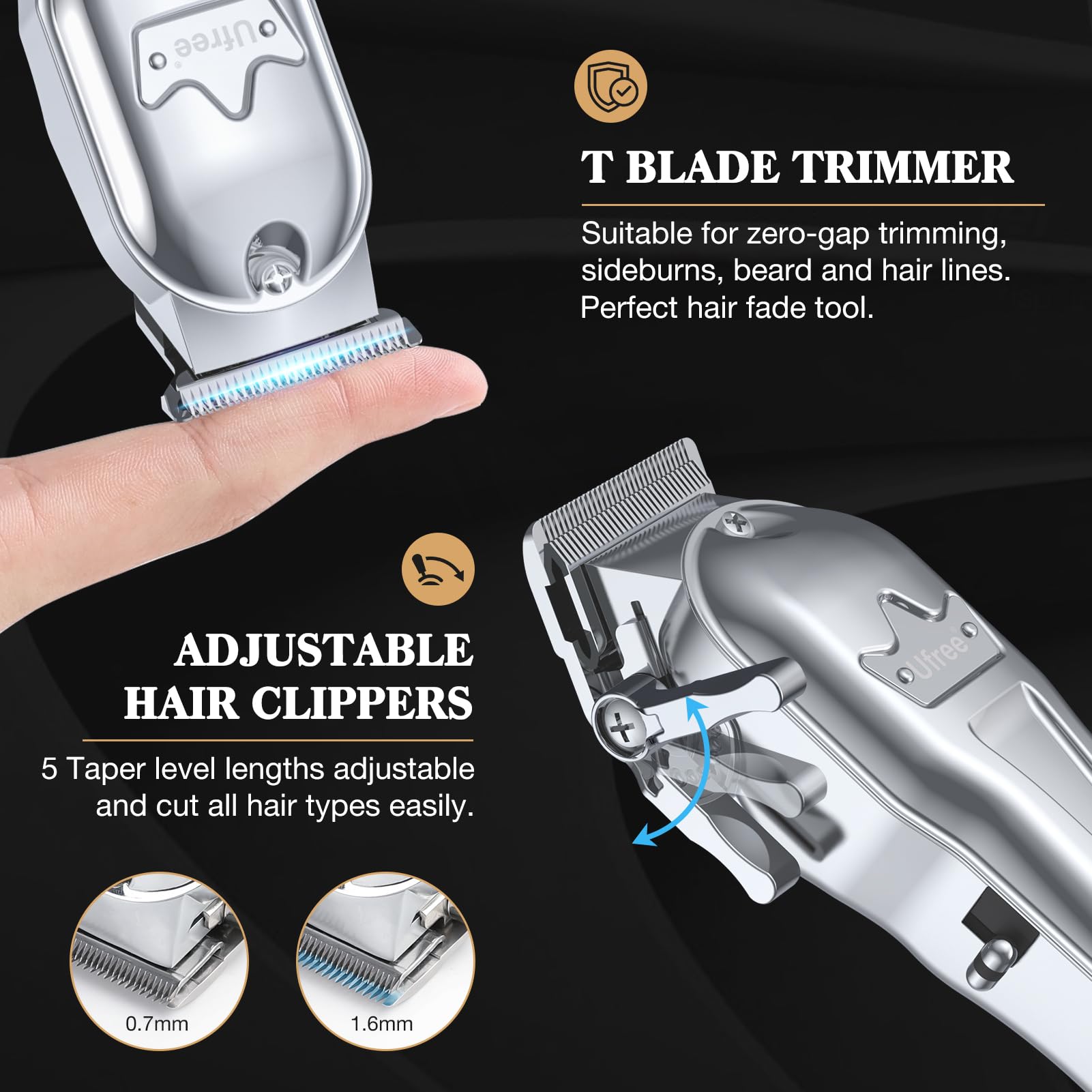 Trimmer de detalle Ufree para líneas precisas y acabado suave