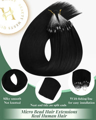 Pelo Remy Ugeat negro para un peinado suave y con brillo