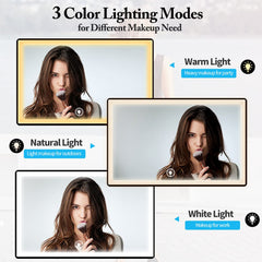 Espejo UHdod para maquillaje y cortes con iluminación adecuada.