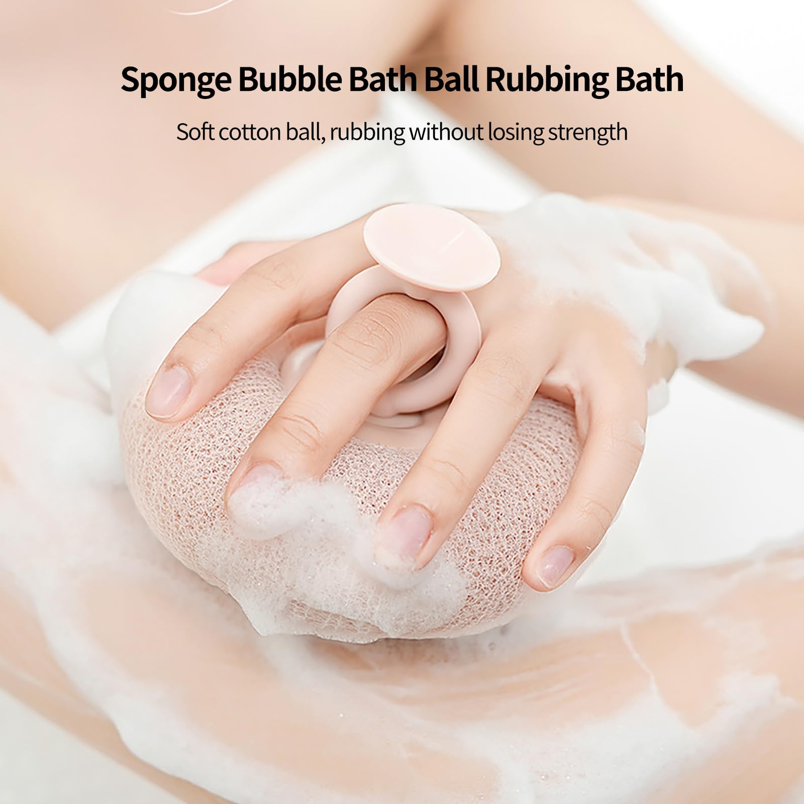 Textura tipo loofah de Uhfsyut para masaje suave.