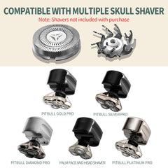 UICINOY puntas de reemplazo para Skull Shaver Pitbull Plata Pro, rendimiento constante.