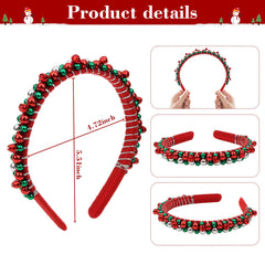 Diseño clásico de diadema navideña Uintoon para combinar con cualquier outfit.