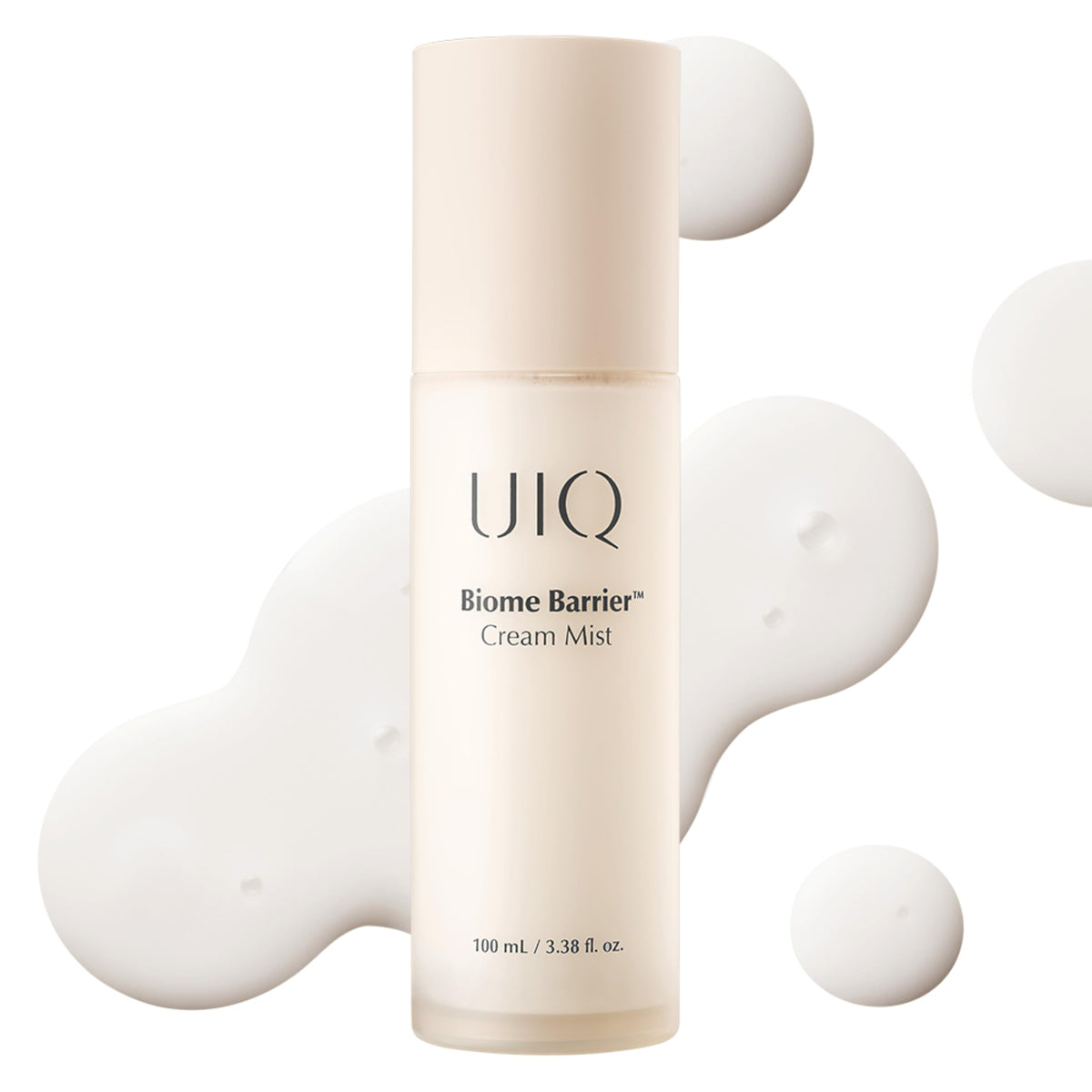 UIQ Biome Barrier Cream Mist: botella para hidratación diaria.