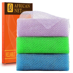 Esponja de red africana UJFQBH para ducha morada con exfoliación suave