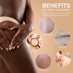 UJFQBH net exfoliante africano uso-ducha, ideal para la rutina diaria