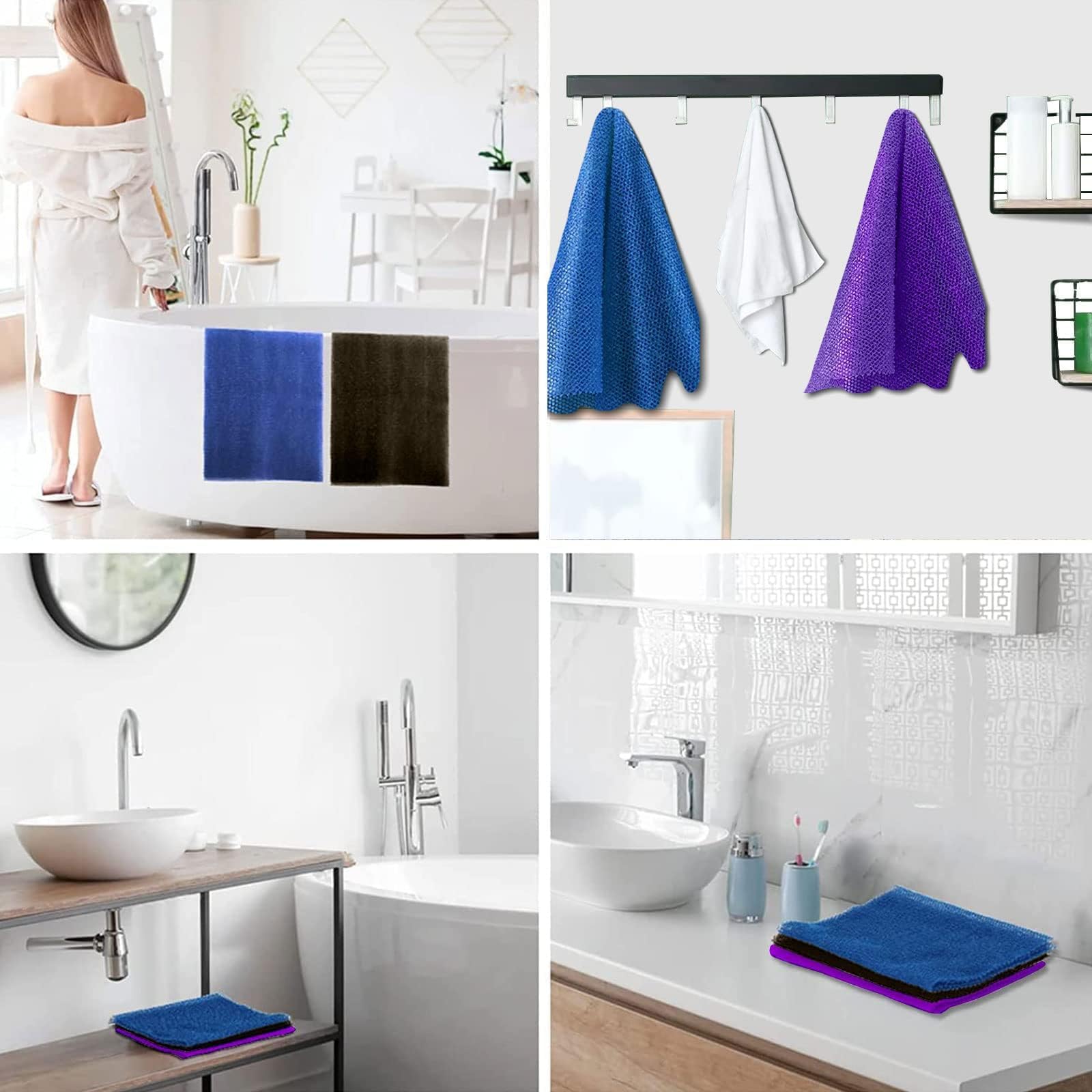 Elección en colores marrón, azul y púrpura UJFQBH para toda la familia.