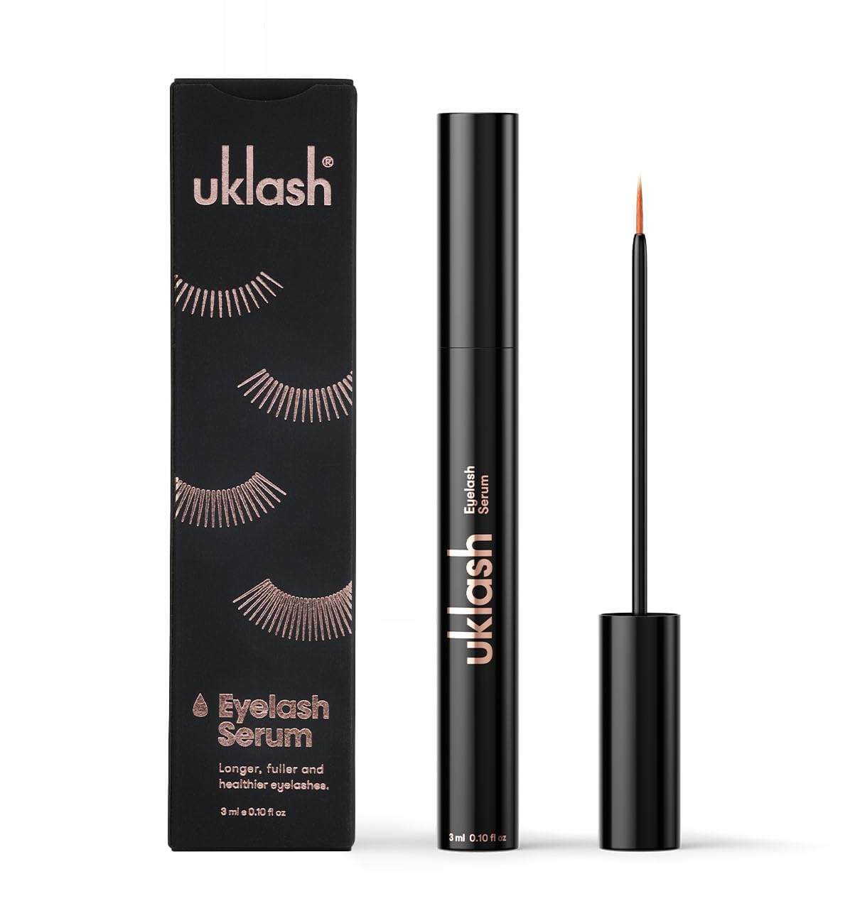 UKLASH Serum crecimiento de pestañas: aplicador suave para pestañas más largas.