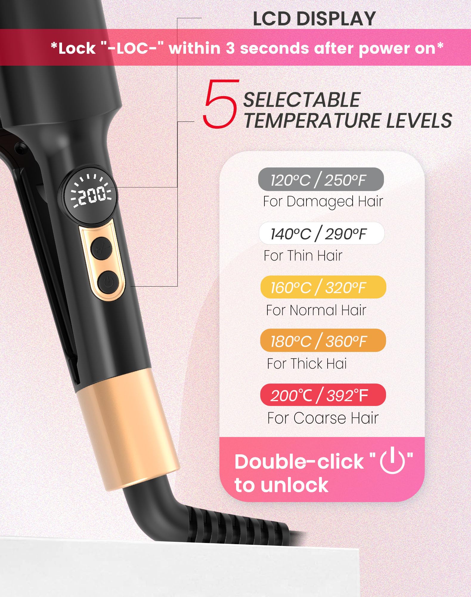 UKLISS crimpador mini con adaptador EU incluido para viajes