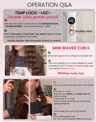 UKLISS crimpador mini ondas definidas para cabello corto y medio