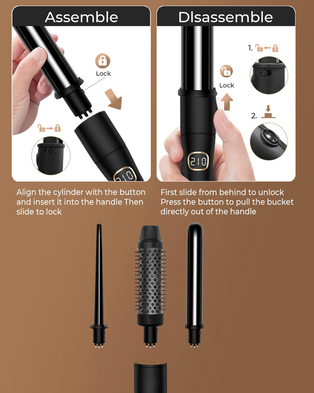 UKLISS pantalla de cristal líquido para control de temperatura claro.