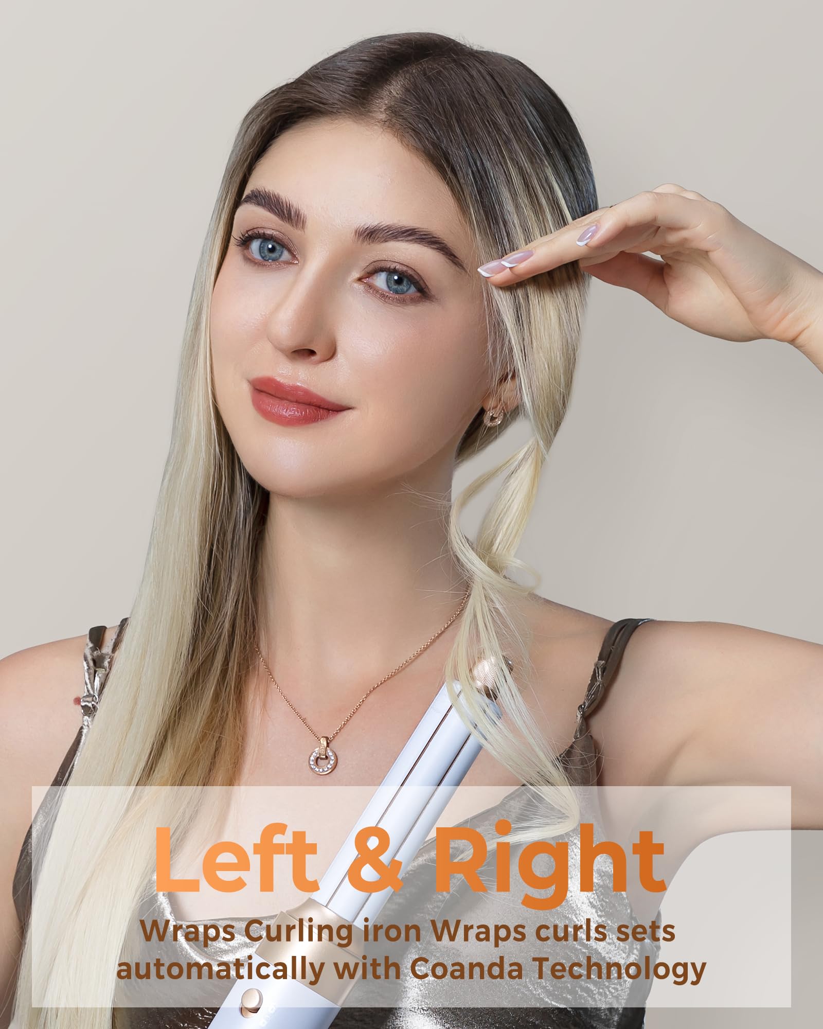 UKLISS rizador de aire crea rizos definidos con flujo potente.