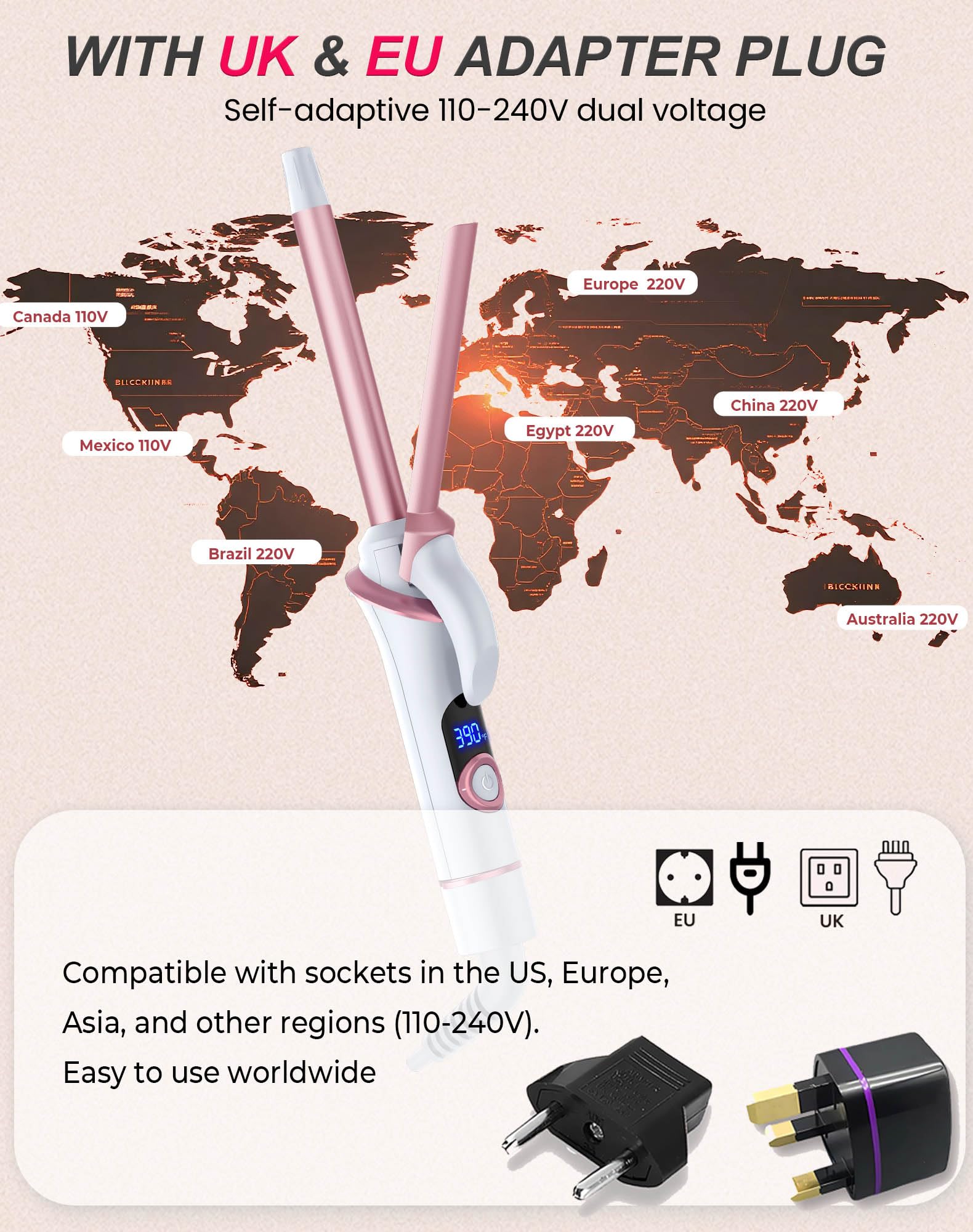 UKLISS rizador con apagado automático de 60 minutos.