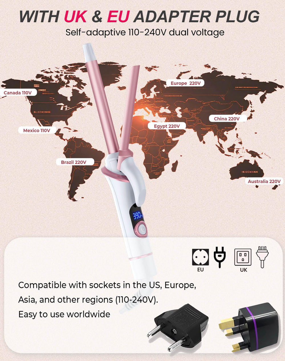 UKLISS rizador con apagado automático de 60 minutos.