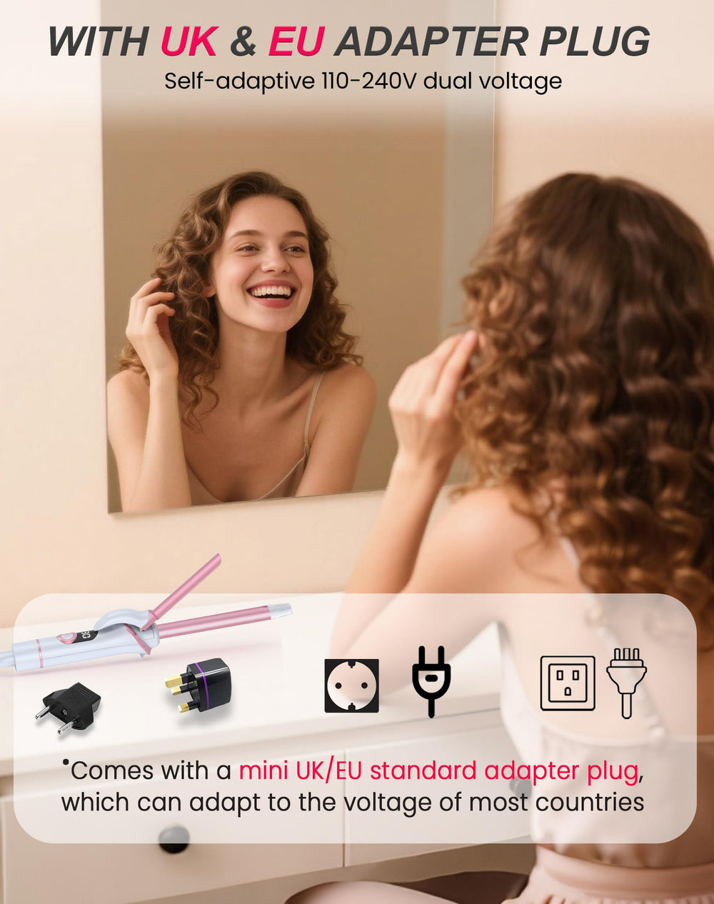 UKLISS diseño compacto perfecto para viaje y cabello corto.