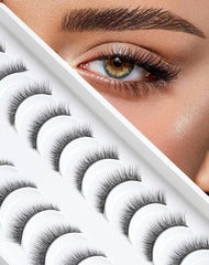 Pestañas Ukrizi corto 10mm Bluebell para un look natural y suave.
