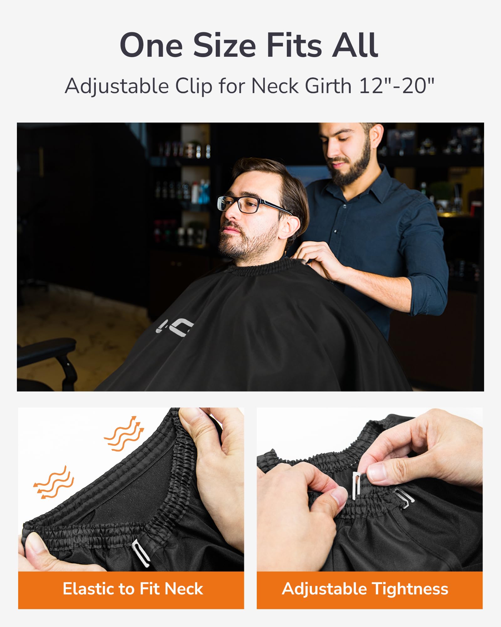 Ajuste de cuello elástico de la capa ULG.