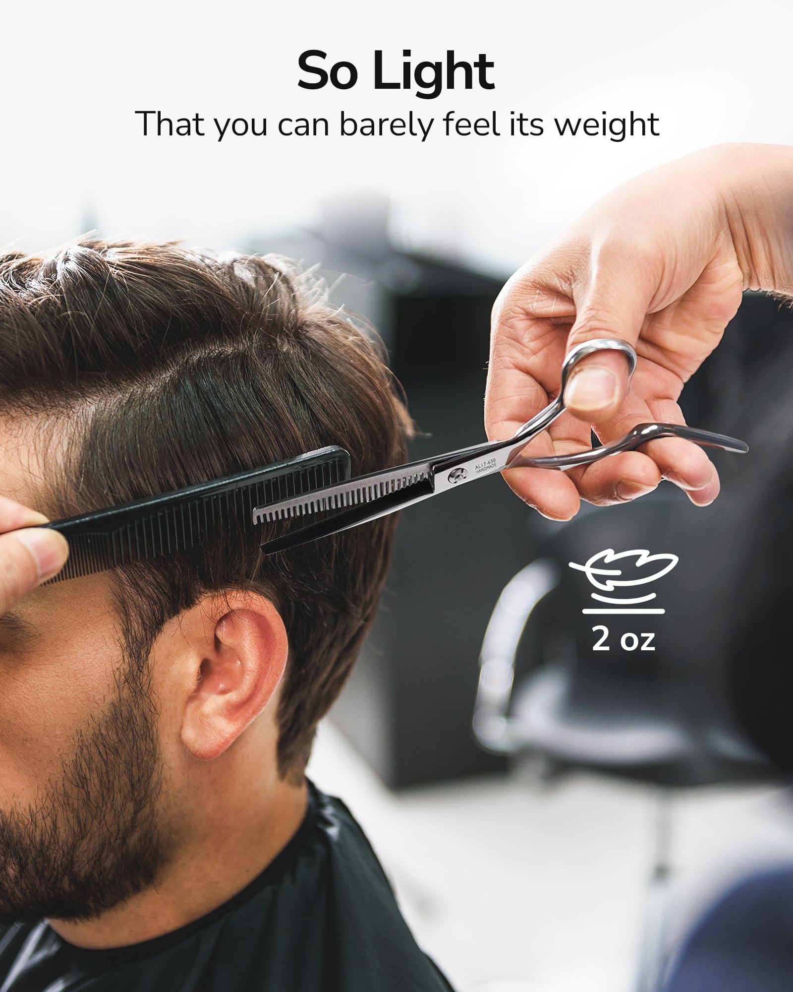 ULG thinning scissors suitable for barber, salon, and home use