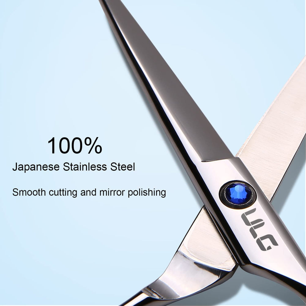Tijeras ULG de acero japonés 440c con afilado tipo navaja para cortes limpios.