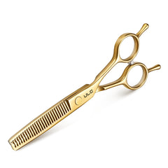 ULG tijeras texturizantes con desbaste para corte preciso y suave.