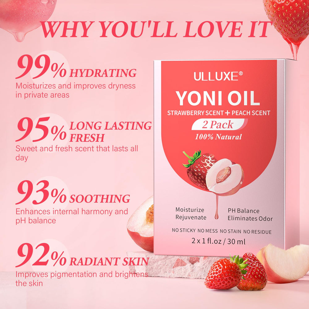 ulluxe aceite Yoni aplicación suave: apoyo diario para piel delicada.