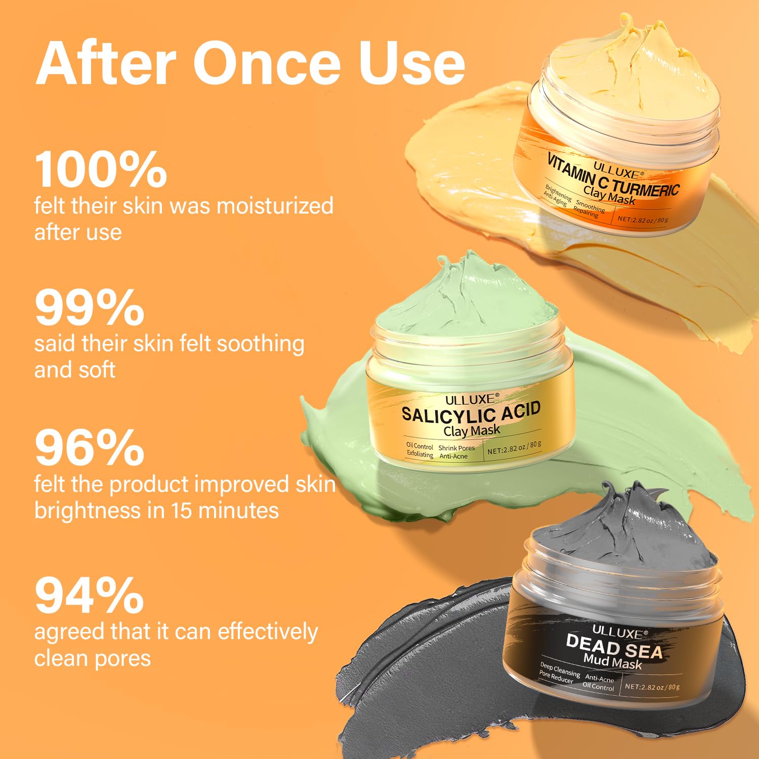 Brocha ulluxe para aplicar mascarilla: aplicación suave y sin desorden.