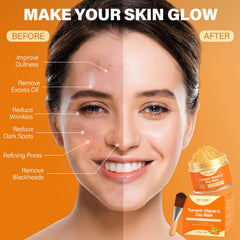 ulluxe face mask brush application tool demonstrates easy, mess-free masking.